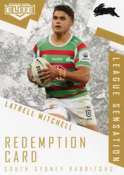 2022 NRL Elite - League Sensations Signatures White Redemption #LS12 Latrell Mitchell Front